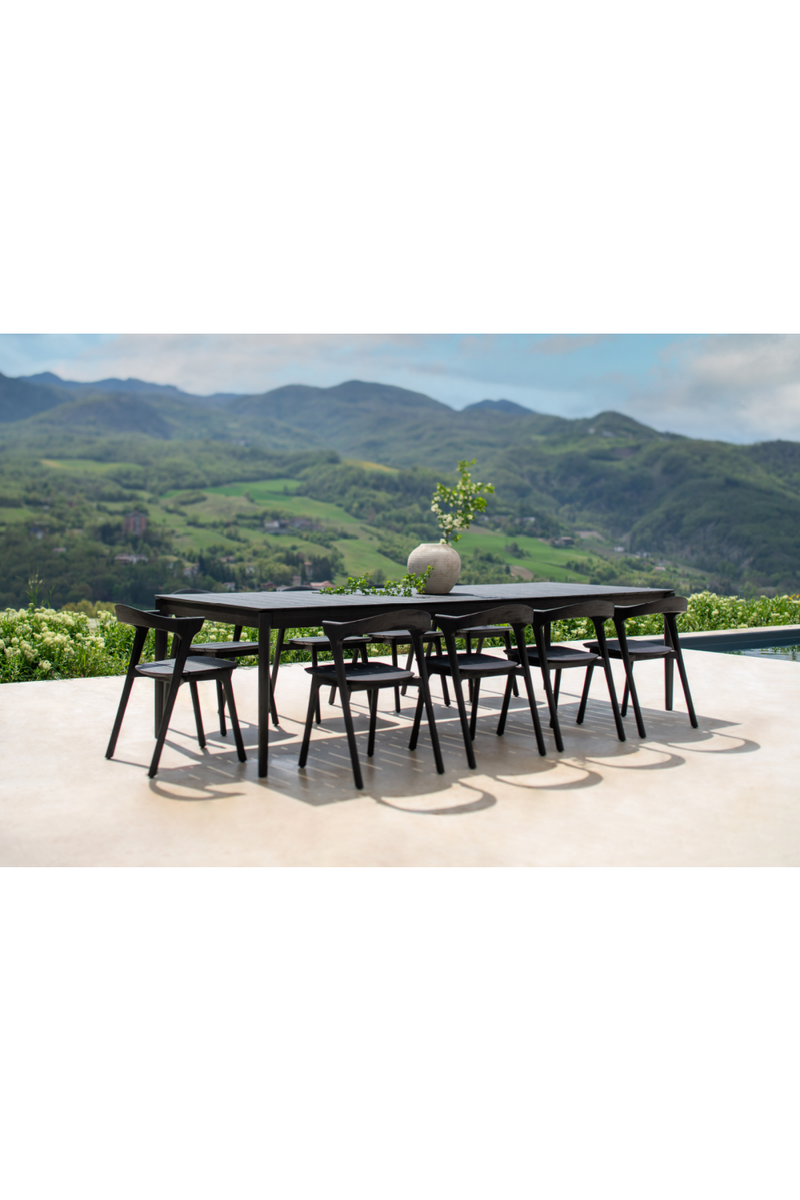 Black Teak Outdoor Dining Table | Ethnicraft Bok