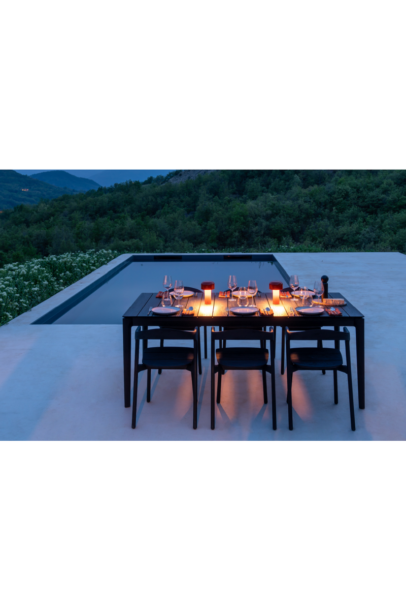 Black Teak Outdoor Dining Table | Ethnicraft Bok