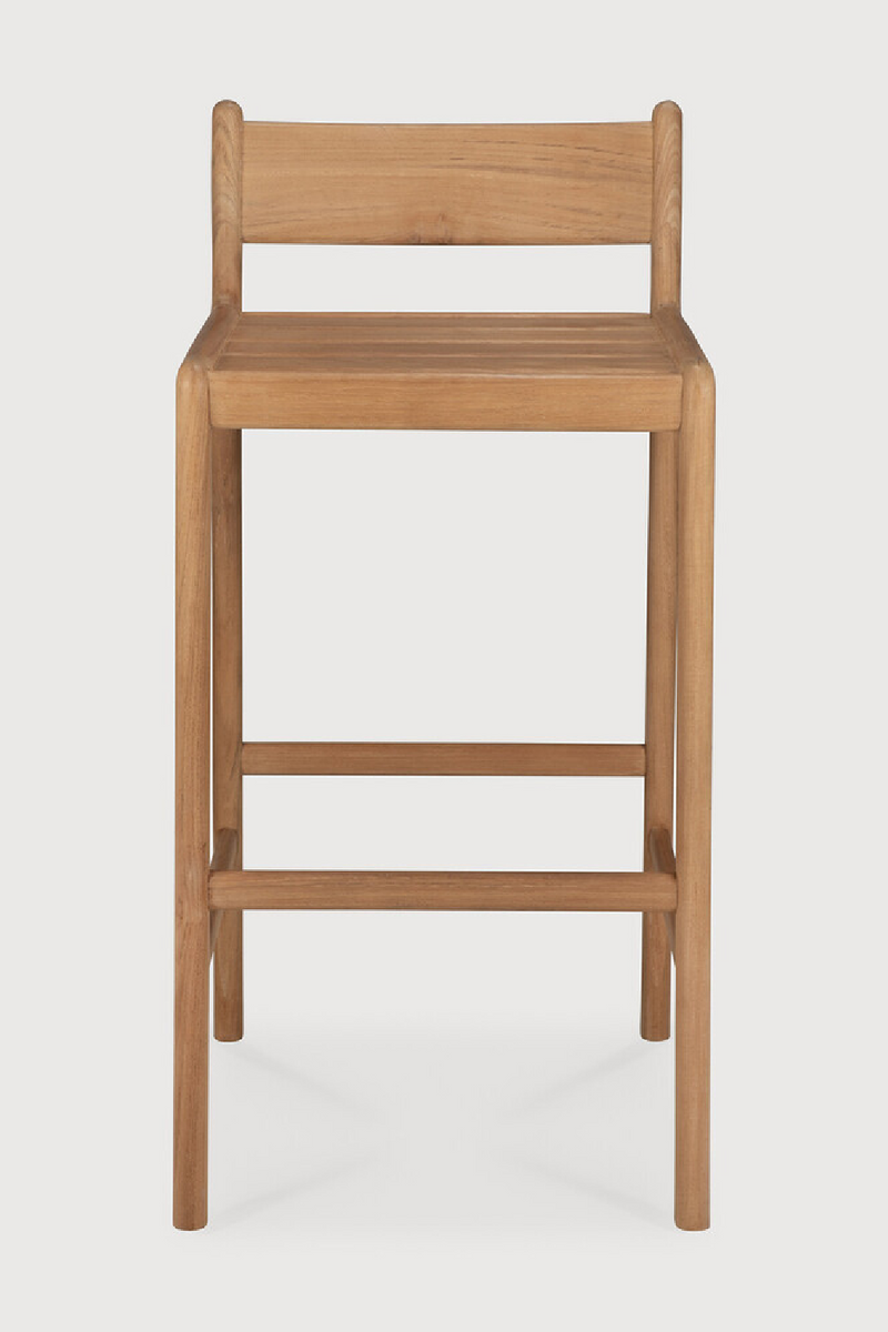 Natural Teak Outdoor Bar Stool | Ethnicraft Jack | Oroatrade.com