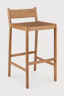 Natural Teak Outdoor Bar Stool | Ethnicraft Jack | Oroatrade.com