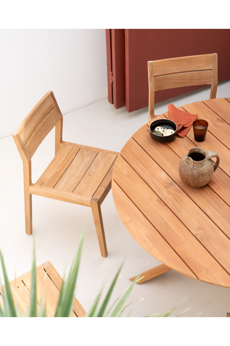 Solid Teak Outdoor Dining Chair | Ethnicraft EX 1 | OROA TRADE