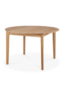 Round Teak Outdoor Dining Table | Ethnicraft Bok | Oroatrade.com