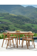 Round Teak Outdoor Dining Table | Ethnicraft Bok | Oroatrade.com