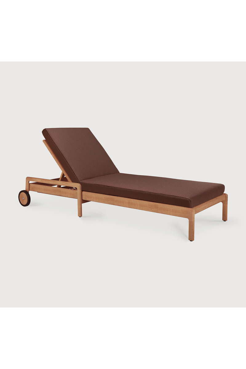 Teak-Framed Outdoor Adjustable Lounger | Ethnicraft Jack | Oroatrade.com