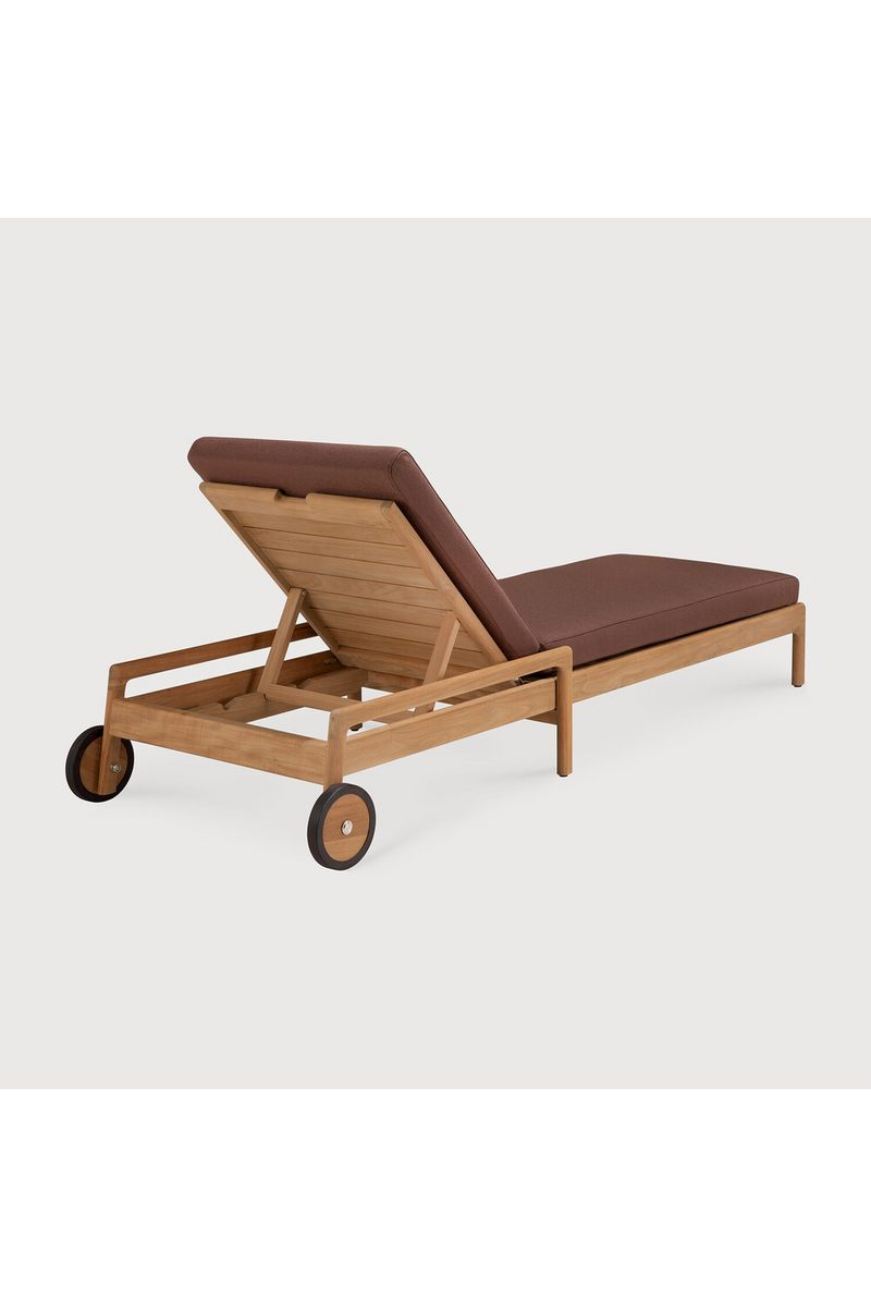 Teak-Framed Outdoor Adjustable Lounger | Ethnicraft Jack | Oroatrade.com