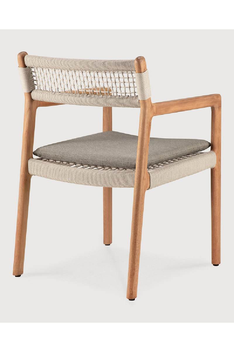 Beige Woven Outdoor Dining Chair | Ethnicraft Jack | Oroatrade.com