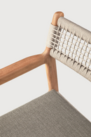 Beige Woven Outdoor Dining Chair | Ethnicraft Jack | Oroatrade.com