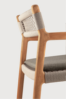 Beige Woven Outdoor Dining Chair | Ethnicraft Jack | Oroatrade.com
