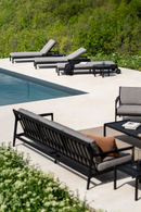 Black-Framed Outdoor Adjustable Lounger | Ethnicraft Jack | Oroatrade.com