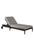 Black-Framed Outdoor Adjustable Lounger | Ethnicraft Jack | Oroatrade.com