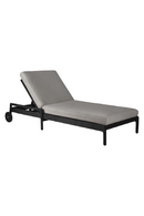 Black-Framed Outdoor Adjustable Lounger | Ethnicraft Jack | Oroatrade.com