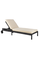 Black-Framed Outdoor Adjustable Lounger | Ethnicraft Jack | Oroatrade.com