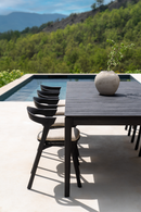 Black Teak Outdoor Dining Chair | Ethnicraft Bok | Oroatrade.com