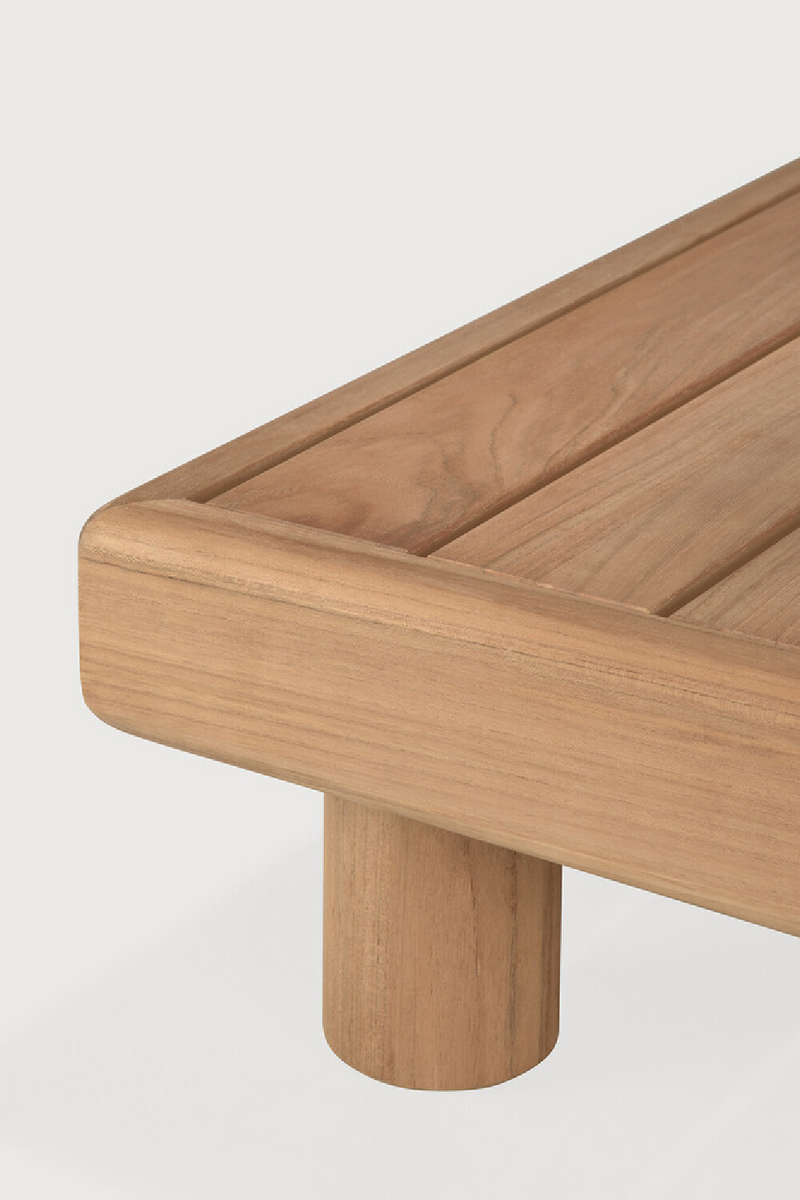 Slatted Teak Outdoor Coffee Table | Ethnicraft Monocle | Oroatrade.com