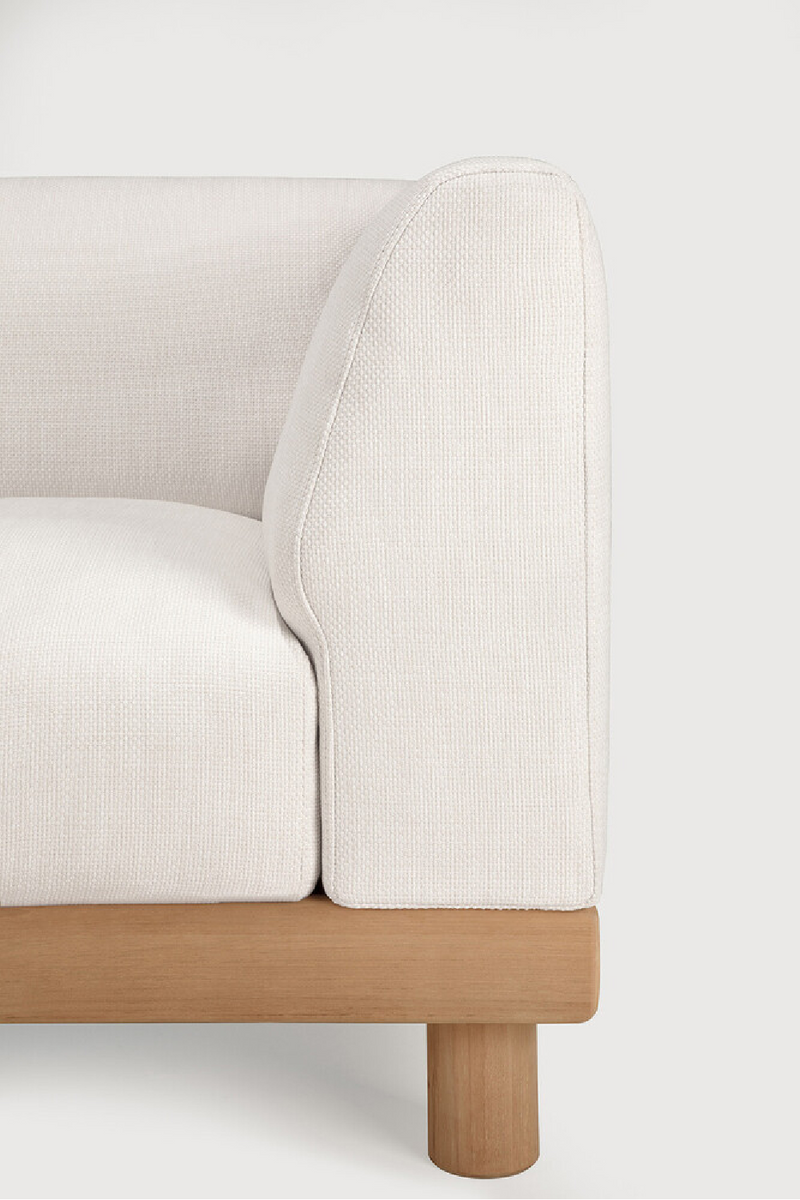 White Outdoor Modular End Sofa | Ethnicraft Monocle | Oroatrade.com