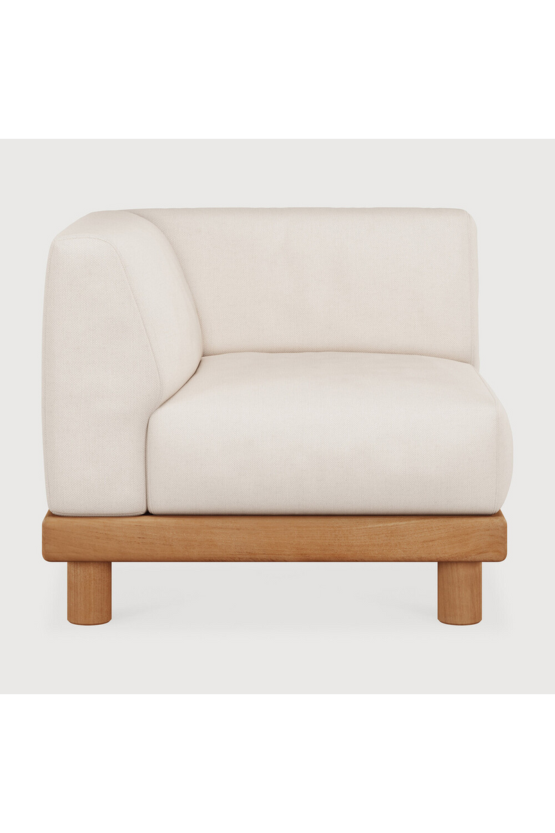 White Outdoor Modular End Sofa | Ethnicraft Monocle | Oroatrade.com