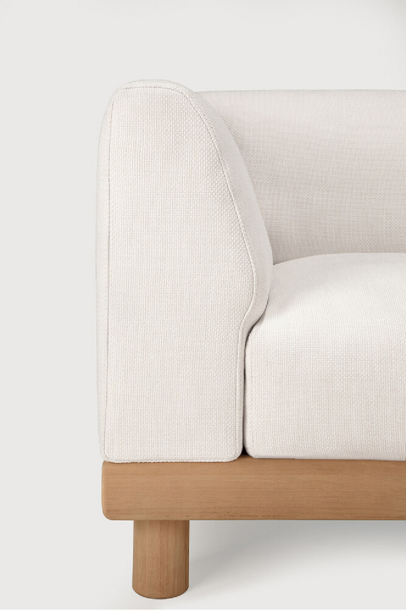 White Outdoor Modular End Sofa | Ethnicraft Monocle | Oroatrade.com