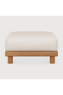 White Cushioned Outdoor Ottoman | Ethnicraft Monocle | Oroatrade.com