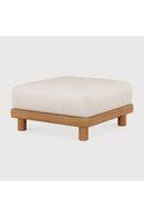 White Cushioned Outdoor Ottoman | Ethnicraft Monocle | Oroatrade.com