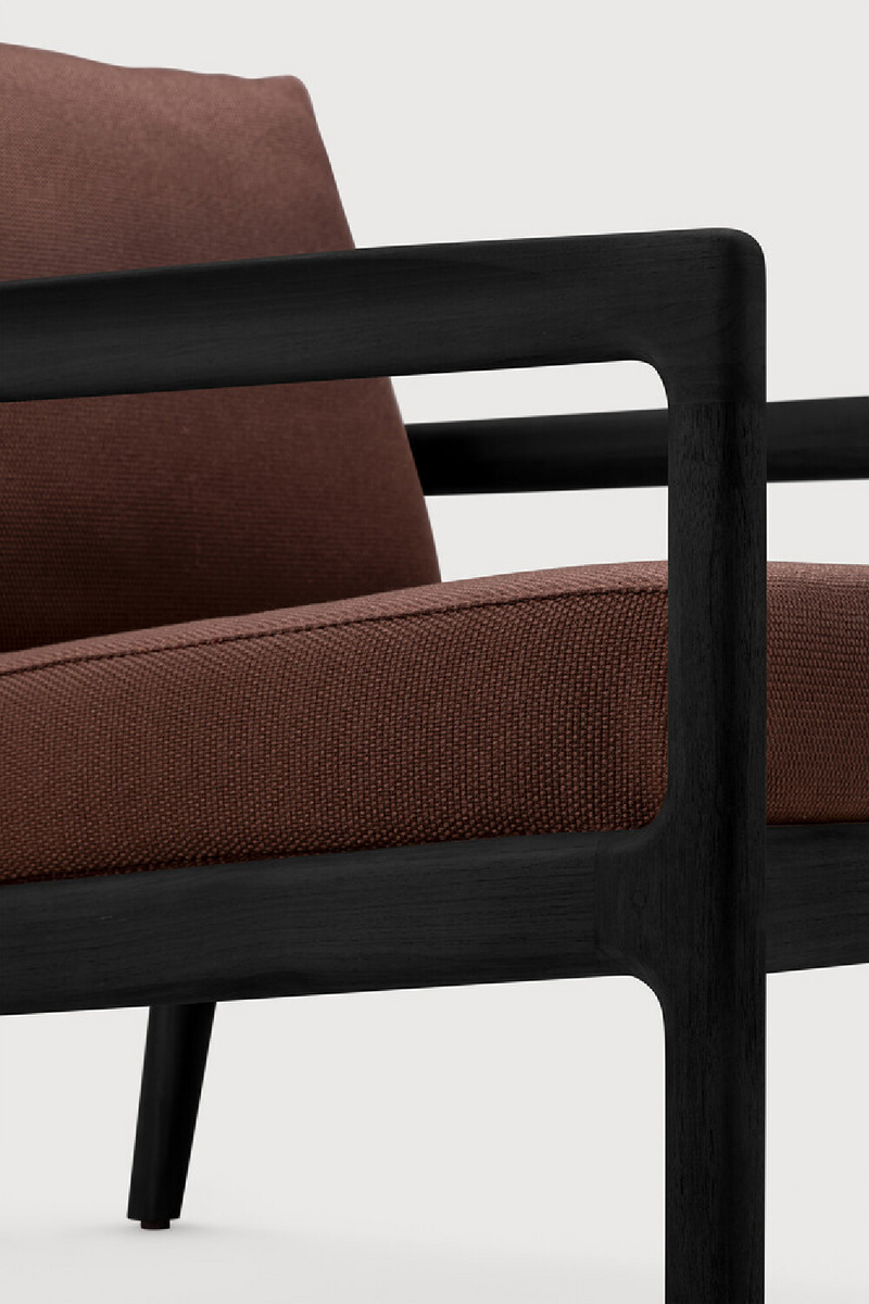 Black Teak Outdoor Lounge Chair | Ethnicraft Jack | Oroatrade.com