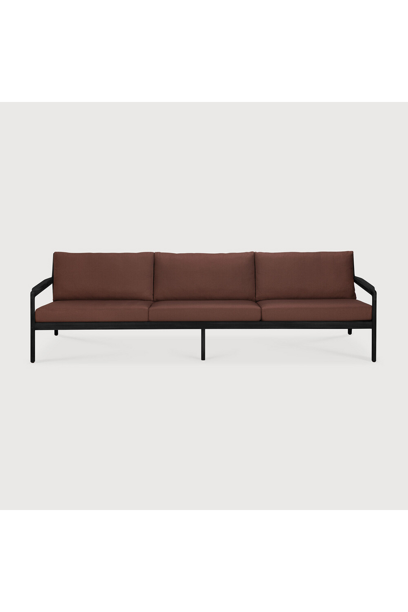 Black Teak 3+ Seater Outdoor Sofa | Ethnicraft Jack | Oroatrade.com