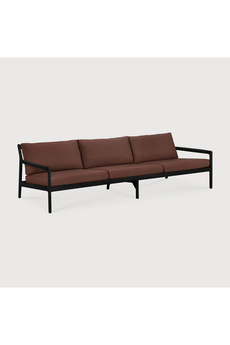 Black Teak 3+ Seater Outdoor Sofa | Ethnicraft Jack | Oroatrade.com