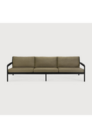 Black Teak 3+ Seater Outdoor Sofa | Ethnicraft Jack | Oroatrade.com