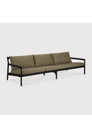 Black Teak 3+ Seater Outdoor Sofa | Ethnicraft Jack | Oroatrade.com