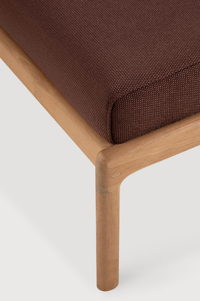 Natural Teak Outdoor Ottoman | Ethnicraft Jack | Oroatrade.com