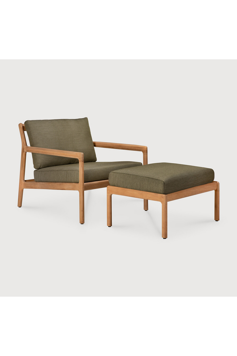 Natural Teak Outdoor Ottoman | Ethnicraft Jack | Oroatrade.com