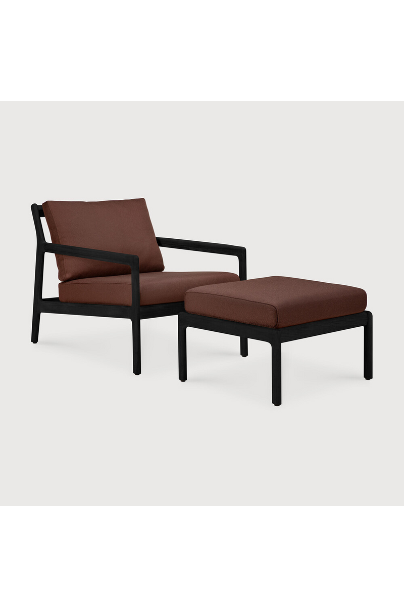 Teak Cushioned Outdoor Stool | Ethnicraft Jack | Oroatrade.com