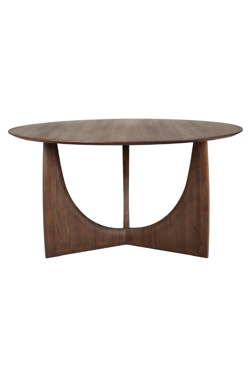 Brown Teak Dining Table | Ethnicraft Geometric | Oroatrade.com