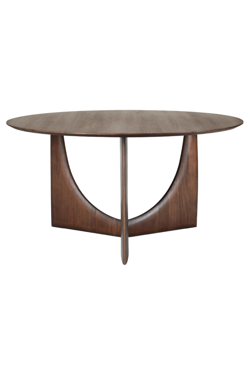 Brown Teak Dining Table | Ethnicraft Geometric | Oroatrade.com