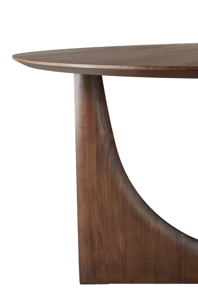 Brown Teak Dining Table | Ethnicraft Geometric | Oroatrade.com