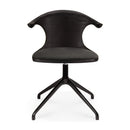 Hospitality furniture - Varnished Teak Cushioned Office Chair - www.oroatrade.com