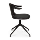 Hospitality furniture - Varnished Teak Cushioned Office Chair - www.oroatrade.com