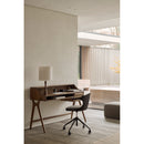Hospitality furniture - Varnished Teak Cushioned Office Chair - www.oroatrade.com