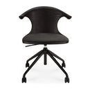 Hospitality furniture - Varnished Teak Cushioned Office Chair - www.oroatrade.com