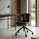 Hospitality furniture - Varnished Teak Cushioned Office Chair - www.oroatrade.com