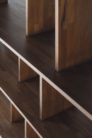 Brown Teak Shelving System | Ethnicraft Irregular | Oroatrade.com