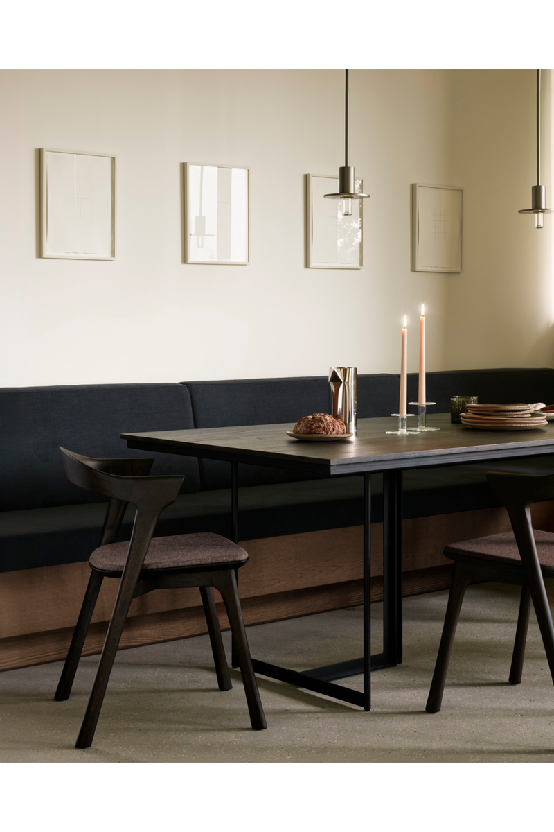 Dark Brown Teaek Dining Table | Ethnicraft Tacet  | Oroatrade.com