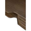 Varnished Teak 2-Drawer Desk | Ethnicraft Flow | Oroatrade.com