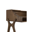 Varnished Teak 2-Drawer Desk | Ethnicraft Flow | Oroatrade.com