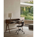 Varnished Teak 2-Drawer Desk | Ethnicraft Flow | Oroatrade.com