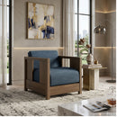 Fabric Cushioned Lounge Chair | Ethnicraft Roan