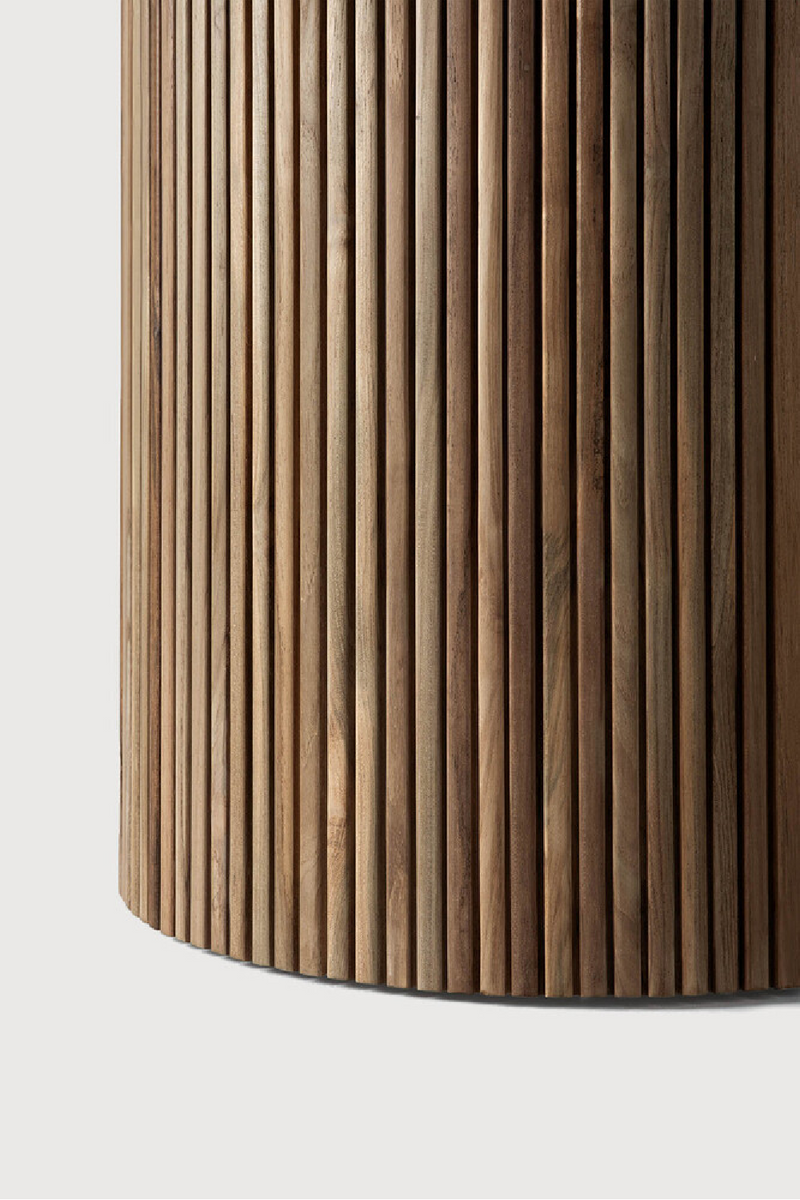 Round Concrete Outdoor Dining Table | Ethnicraft Roller Max | Oroatrade.com