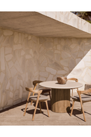 Round Concrete Outdoor Dining Table | Ethnicraft Roller Max | Oroatrade.com