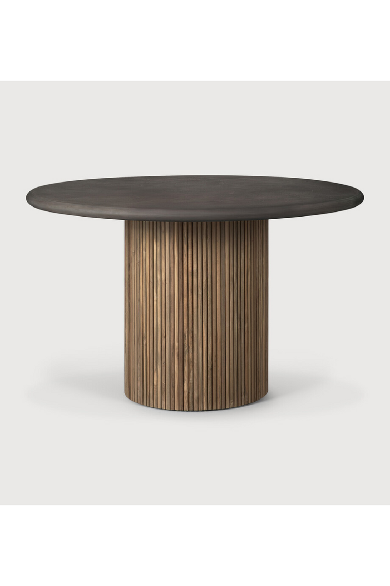 Gray Concrete Outdoor Dining Table | Ethnicraft Roller Max | Oroatrade.com