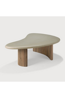 Teak Base Outdoor Coffee Table | Ethnicraft Boomerang | Oroatrade.com