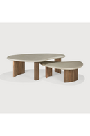 Teak Base Outdoor Coffee Table | Ethnicraft Boomerang | Oroatrade.com